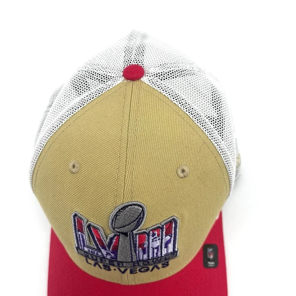 New Era Super Bowl LVIII Las Vegas 39THIRTY Hat L/XL Mesh trucker Cap‎ NWOT NEW